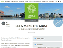 Tablet Screenshot of iswa2015.org